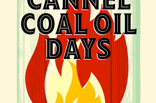 Cannel Coal Oil Days cover, illustration of a flame