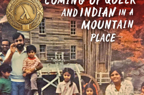 Another Appalachia cover: photo of an Indian-American family and the author as a young child in front of Glade Creek Grist Mill in Babcock State Park, West Virginia, in the late 1980s, in the fall