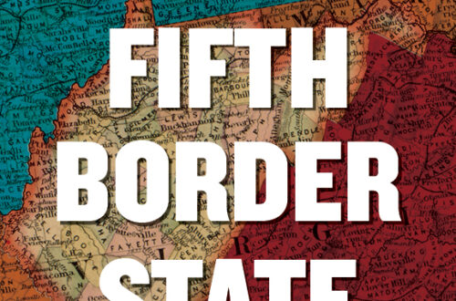 white text over a map of West Virginia tinted orange with bordering part of Virginia in red and parts of bordering Pennsylvania and Ohio