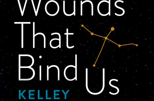 black cover with three constellations in gold with text in white and blue