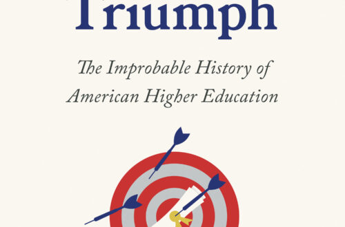 white background with blue text and image of a red and white target with blue arrows, one arrow pinning a diploma to the target center